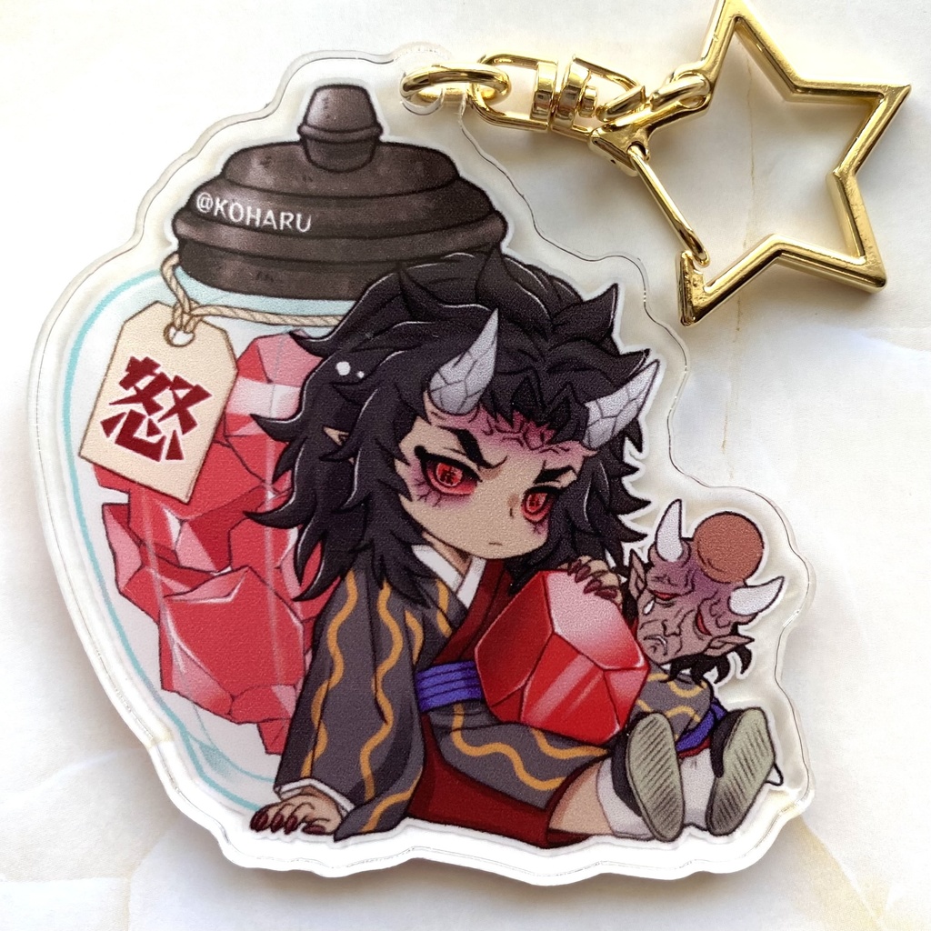 喜怒哀楽と琥珀糖アクキー