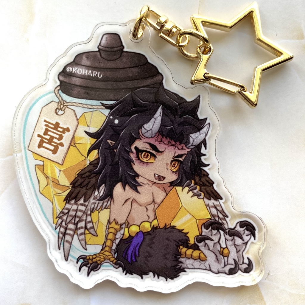 喜怒哀楽と琥珀糖アクキー