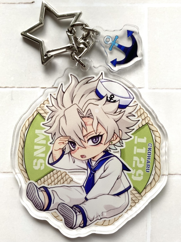 🍃と🌊の水兵さんアクキー