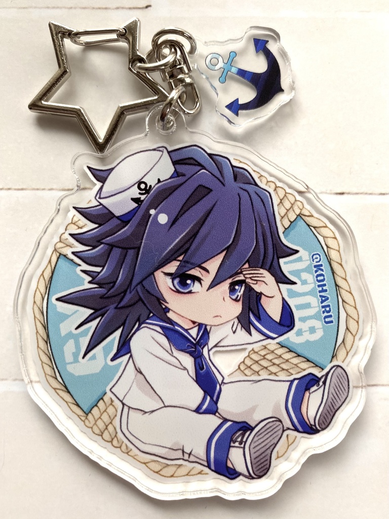 🍃と🌊の水兵さんアクキー