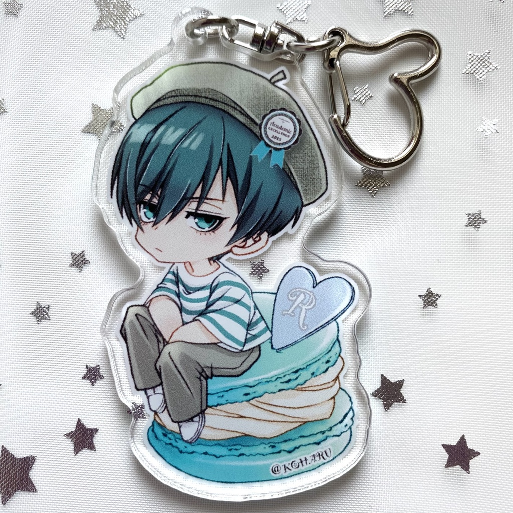 ブルロ⚽️まかろんアクリルキーホルダー