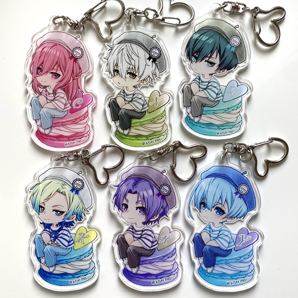 ブルロ⚽️まかろんアクリルキーホルダー