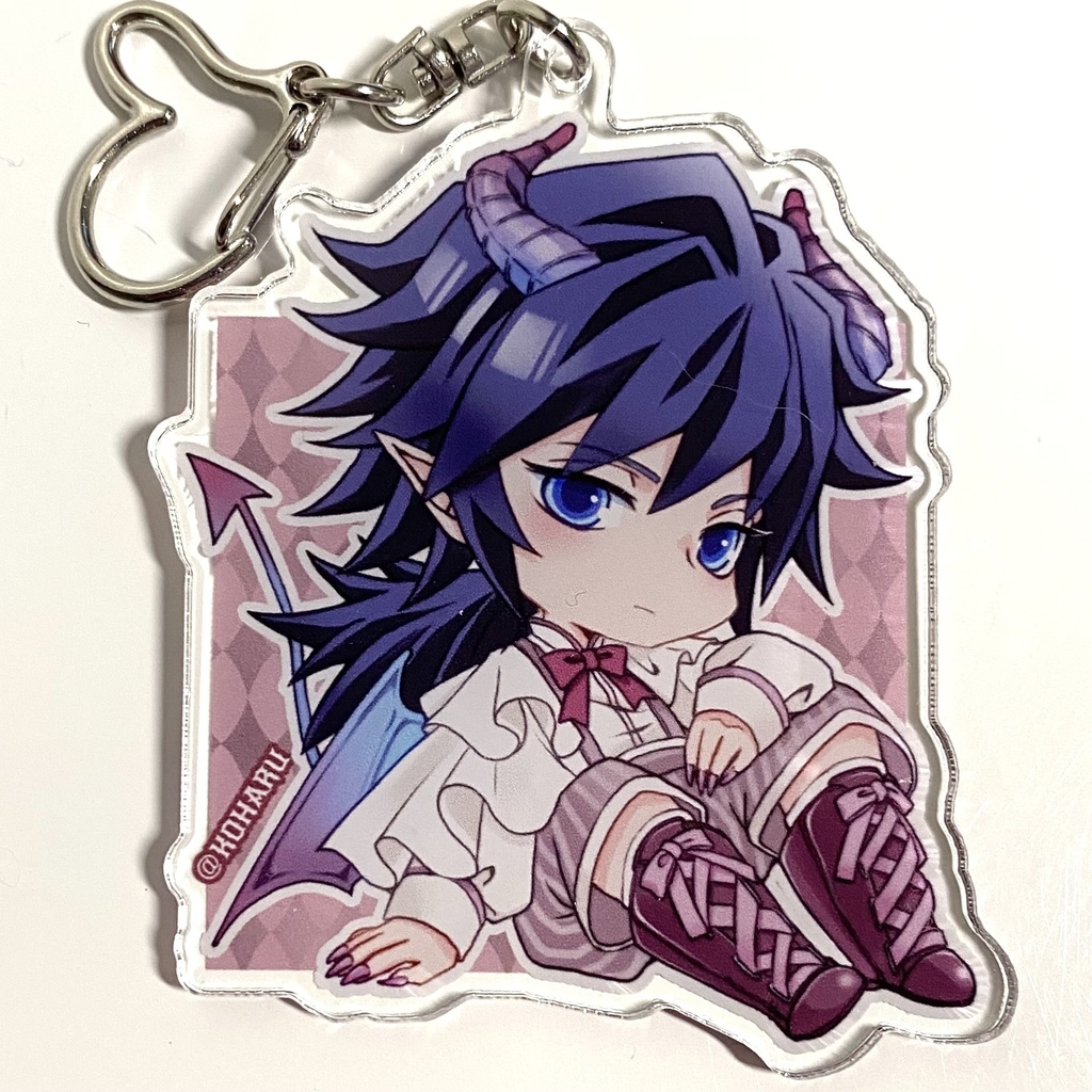 🌊と🍃 小悪魔アクリルキーホルダー