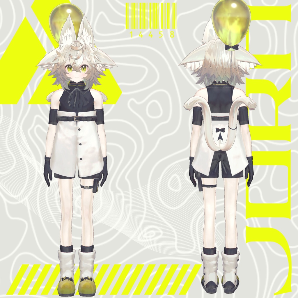 オリジナル3Dモデル『四つ耳のヨルン』