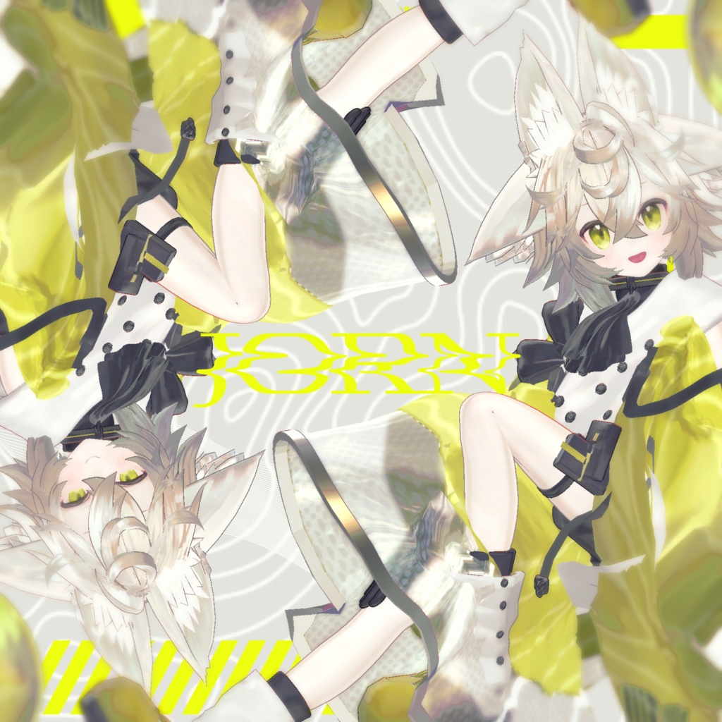 オリジナル3Dモデル『四つ耳のヨルン』