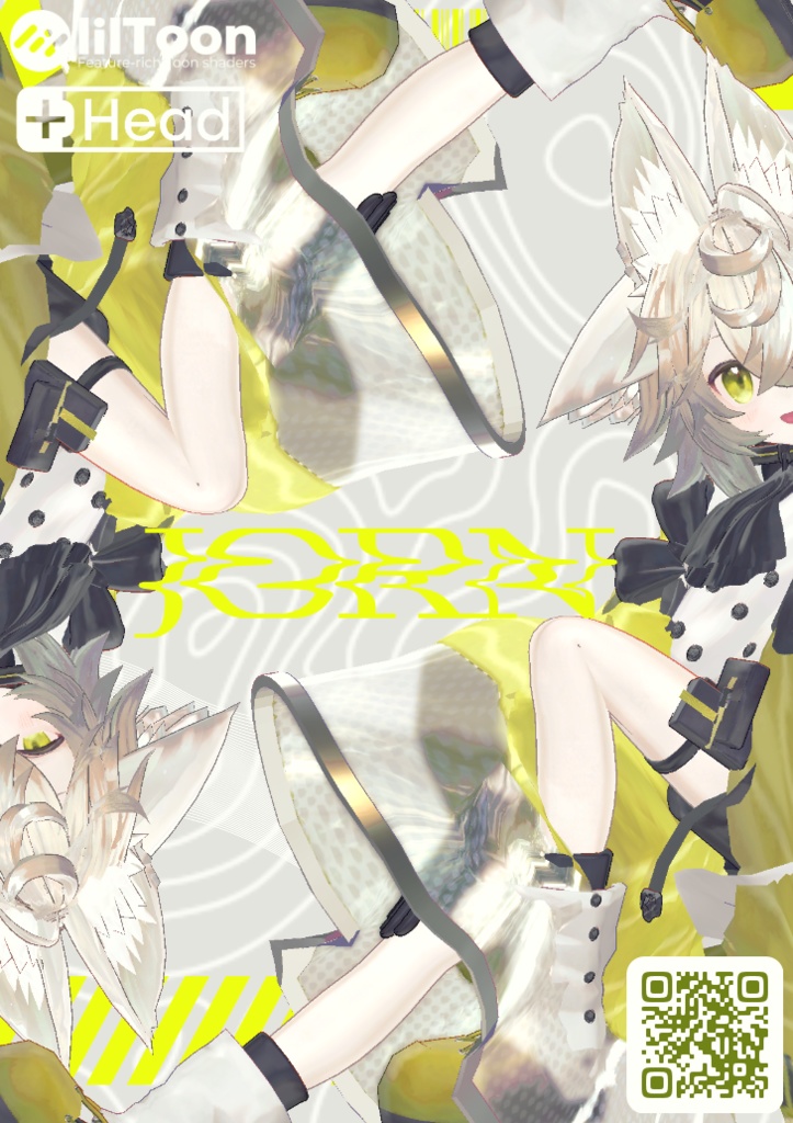 オリジナル3Dモデル『四つ耳のヨルン』