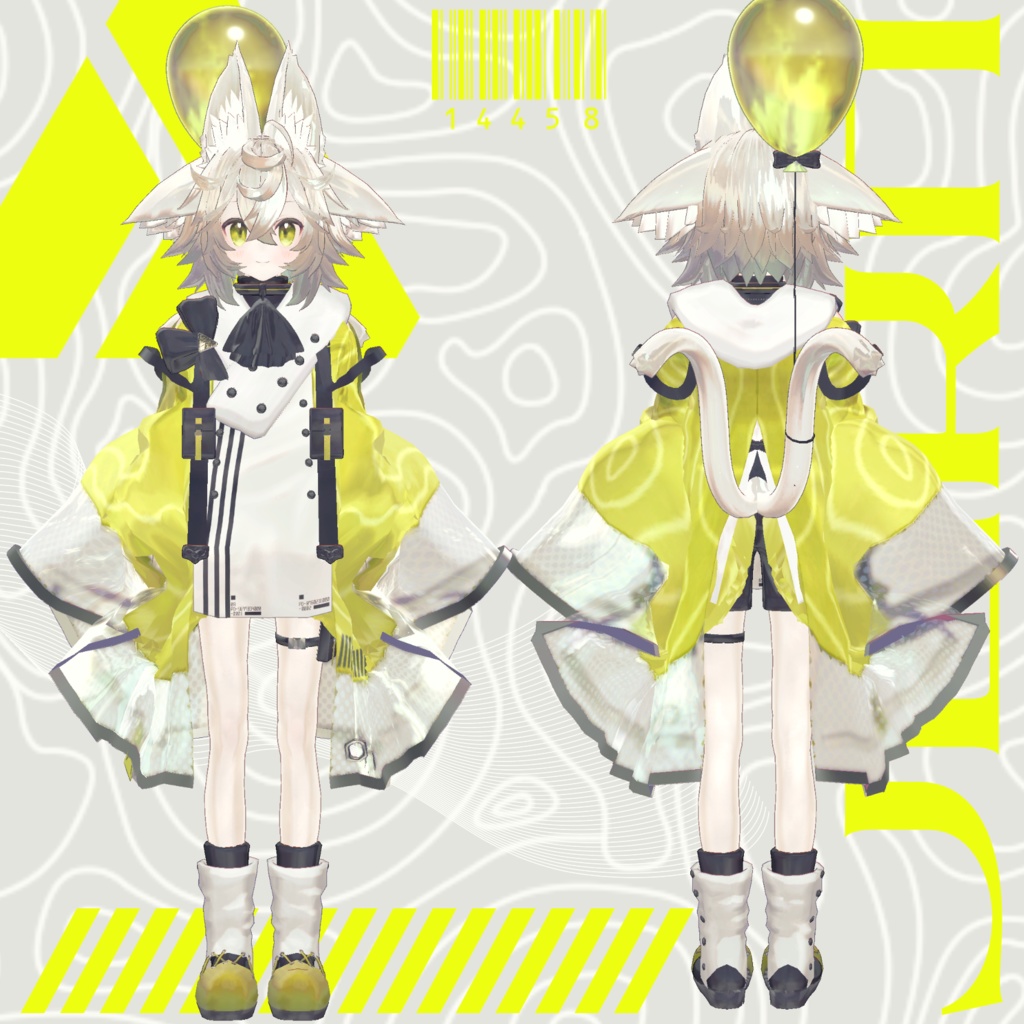 オリジナル3Dモデル『四つ耳のヨルン』