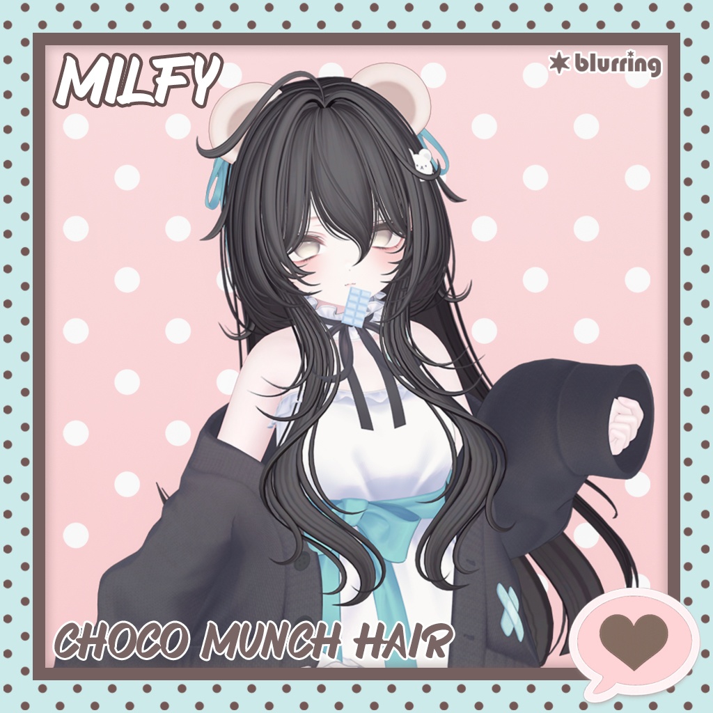 「VRC Hair」 CHOCO MUNCH 🍫₊˚⊹♡