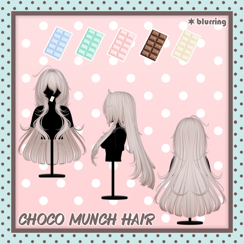 「VRC Hair」 CHOCO MUNCH 🍫₊˚⊹♡