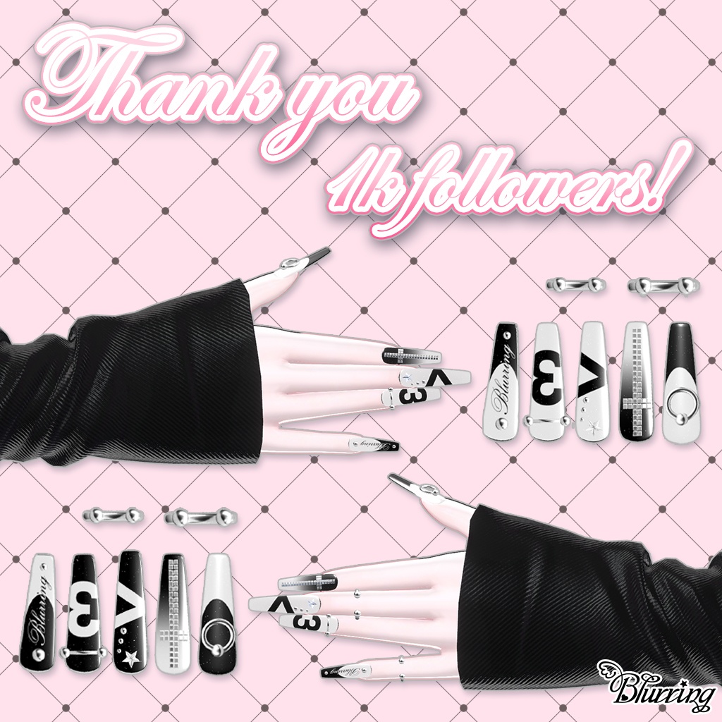 「FREE GIFT VRC Nail」 Blurring Nail · . ♡♥