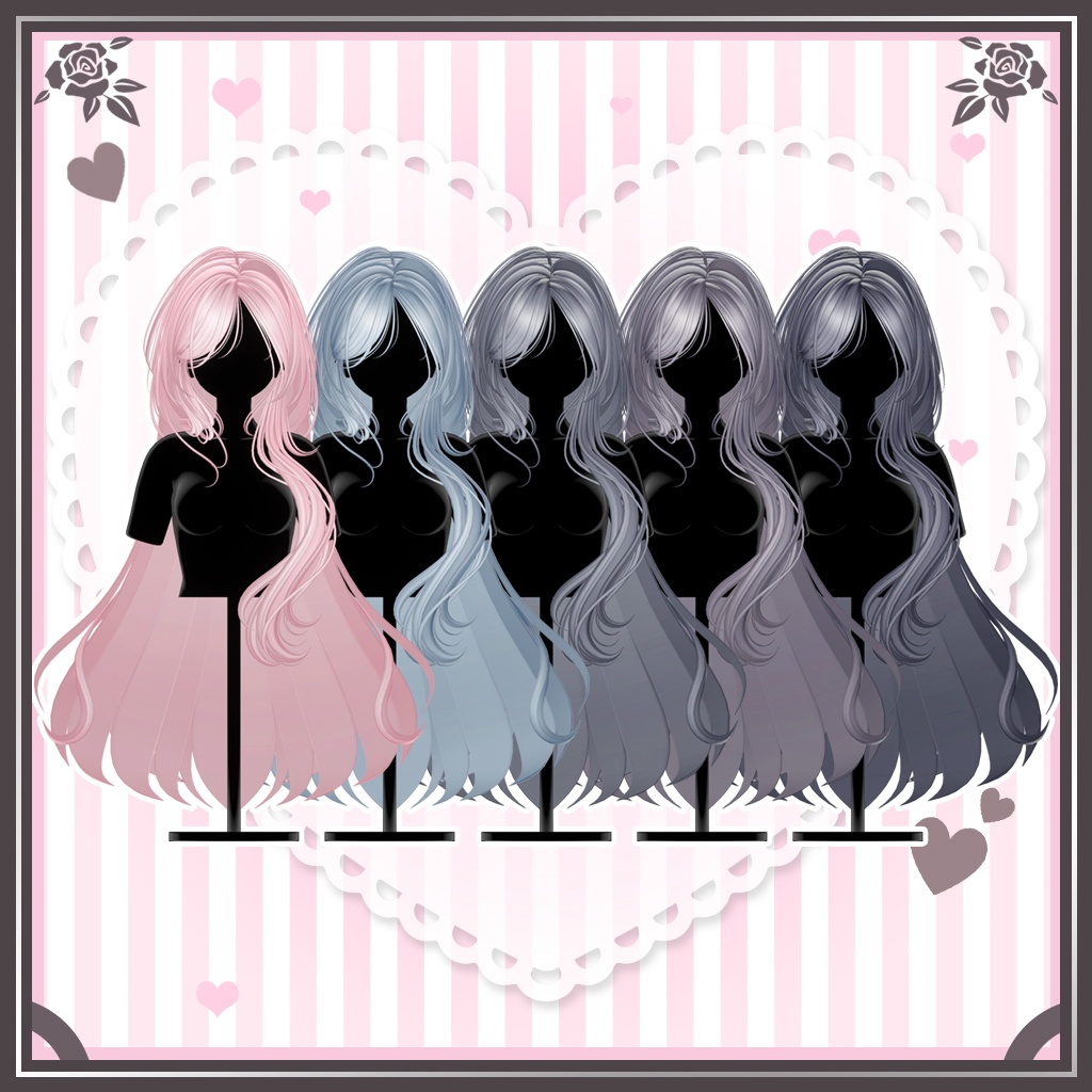 「VRC Hair」 Love chase Long Hair ➳♡