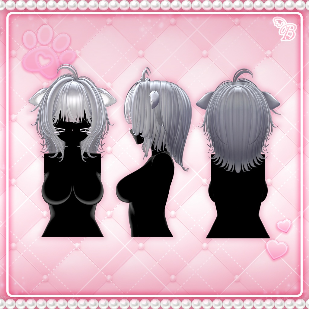 「VRC Hair」 Puri Nyan ♥ Hair =^.^=