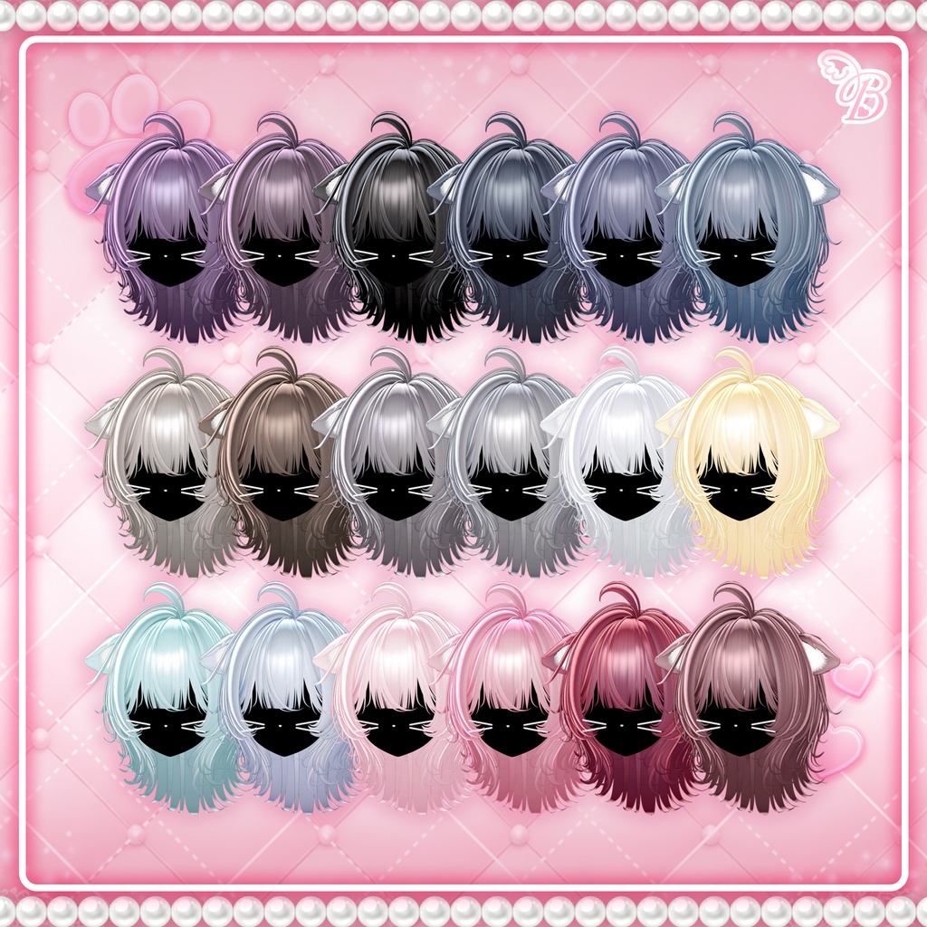 「VRC Hair」 Puri Nyan ♥ Hair =^.^=
