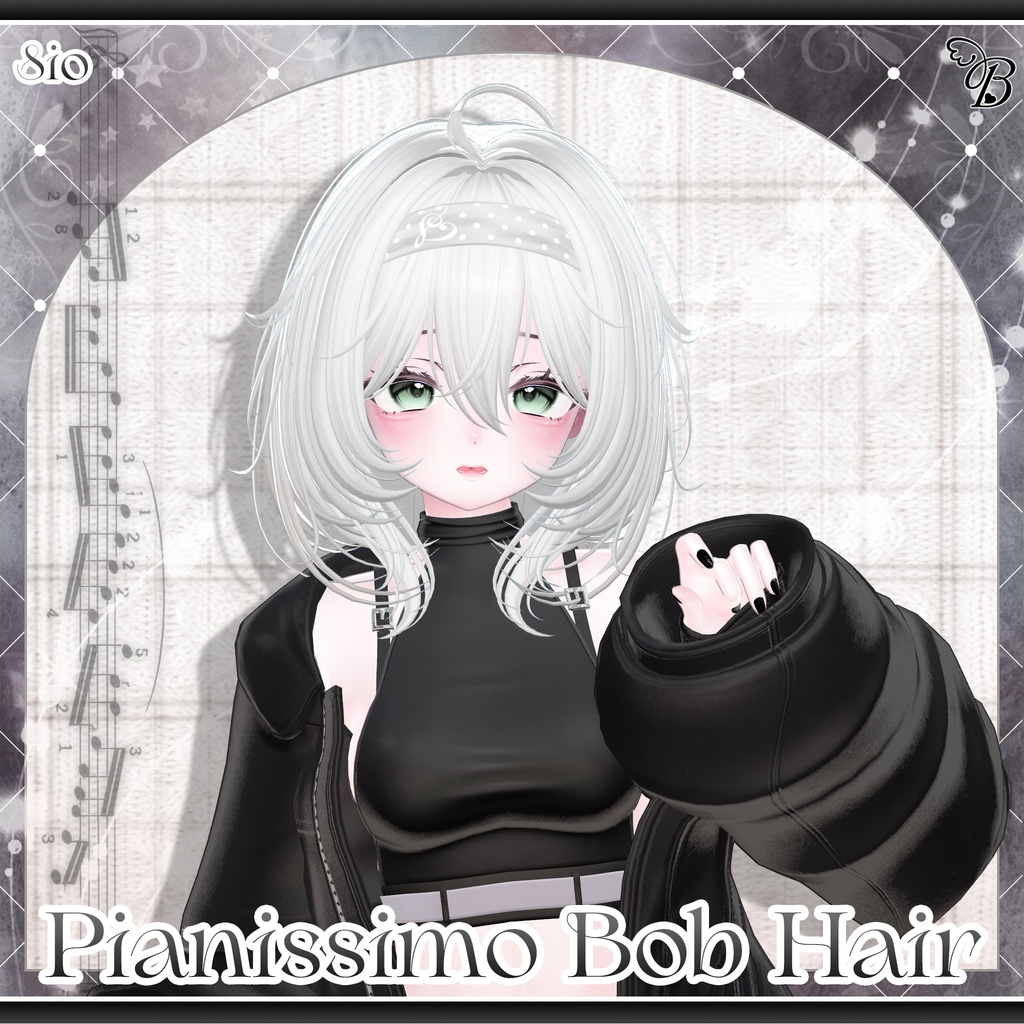 「VRC Hair」 ♫•*¨ Pianissimo Bob Hair ♡