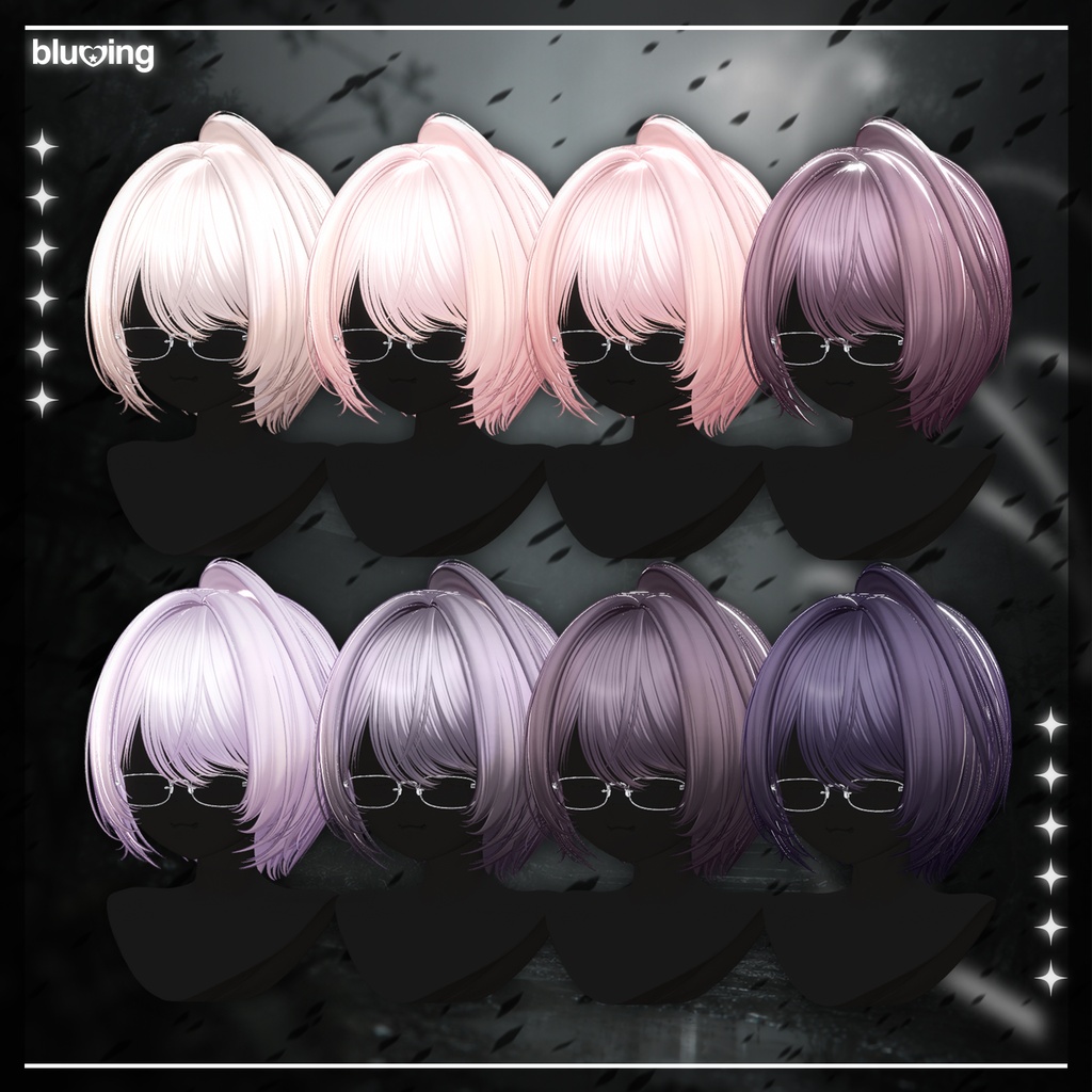 「VRC Hair」 Kasane Wolf Bob ──✦