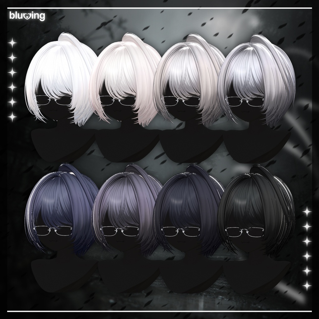 「VRC Hair」 Kasane Wolf Bob ──✦