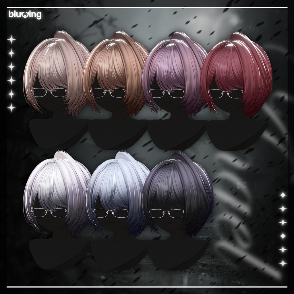 「VRC Hair」 Kasane Wolf Bob ──✦