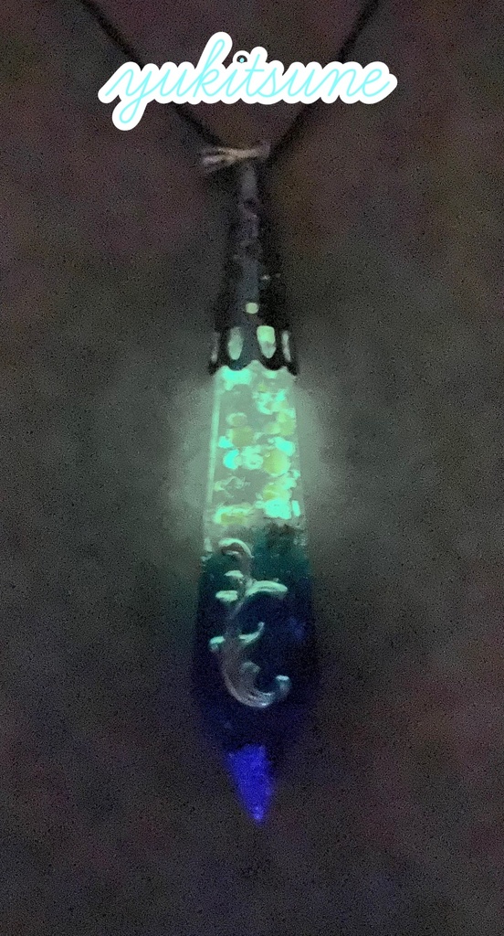 【No.70】ハンドメイド レジン ペンデュラム ペンジュラム Mauve ネックレス 占い 雪狐レジン