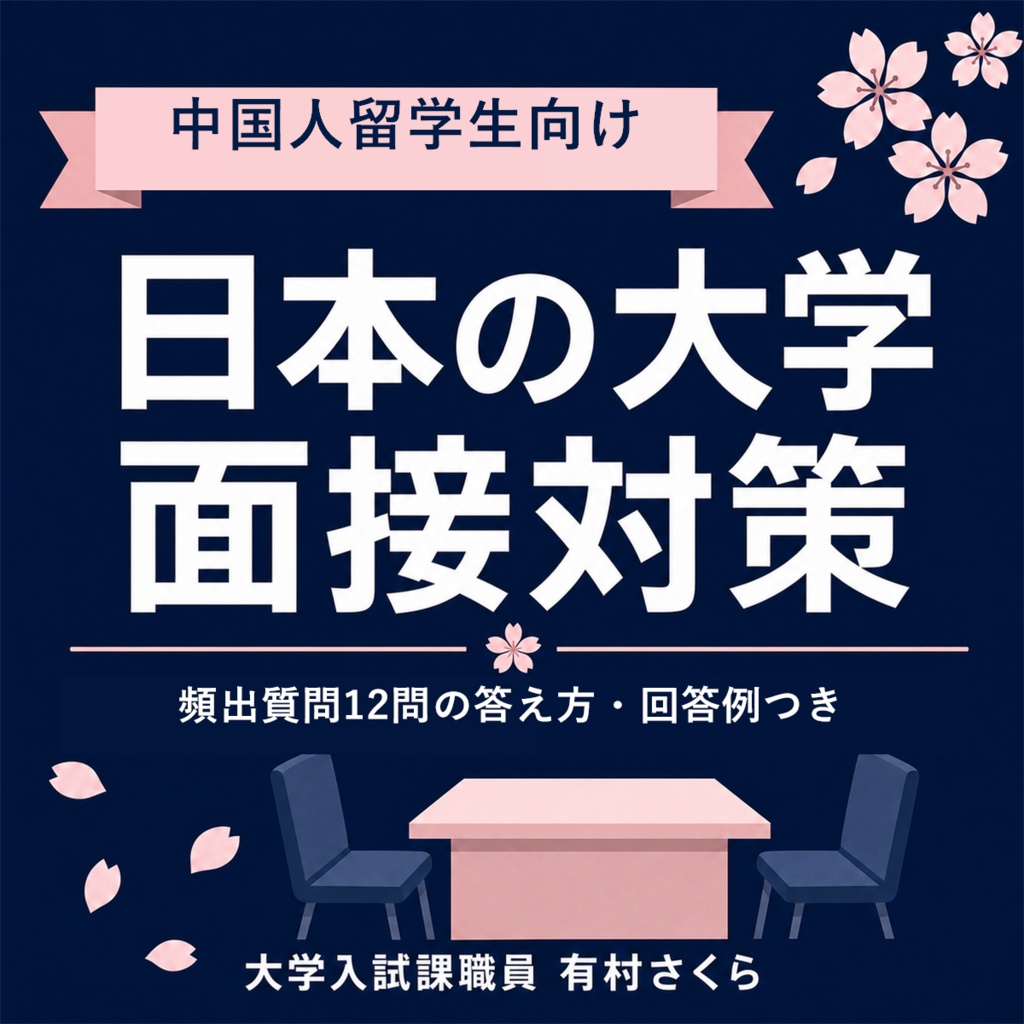 【中国人留学生向け】日本の大学 面接対策｜頻出質問12問の答え方・回答例つき（PDF）