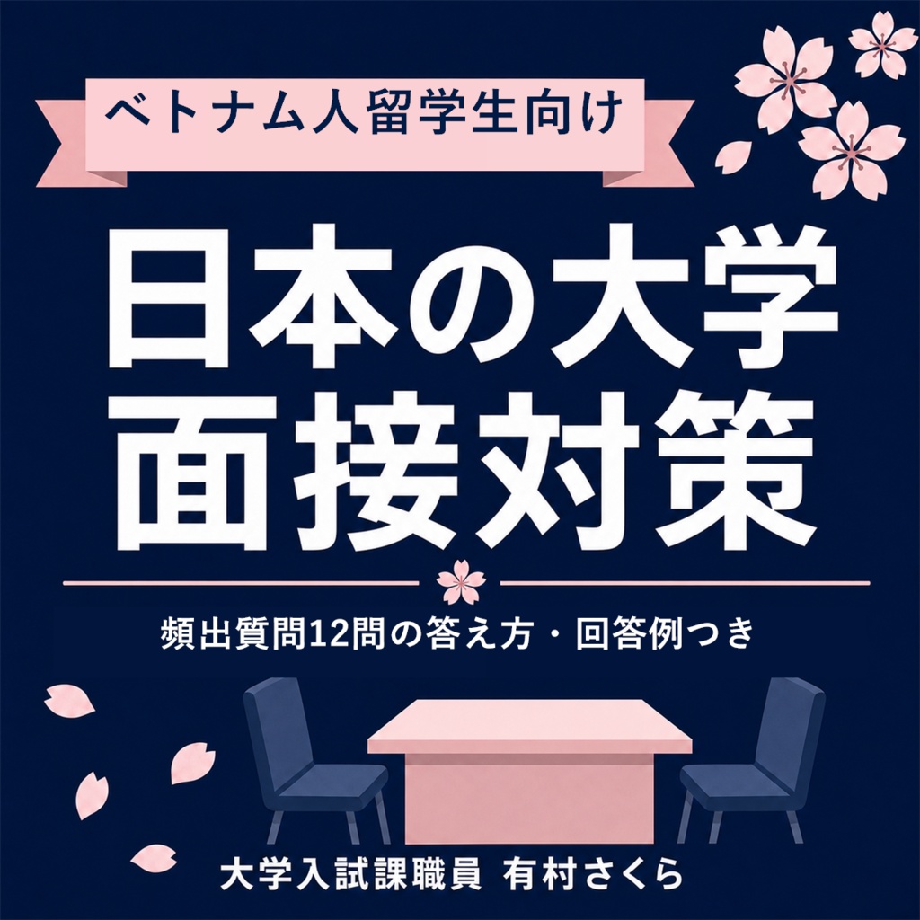 【ベトナム人留学生向け】日本の大学 面接対策|頻出質問12問の答え方・回答例つき(PDF)