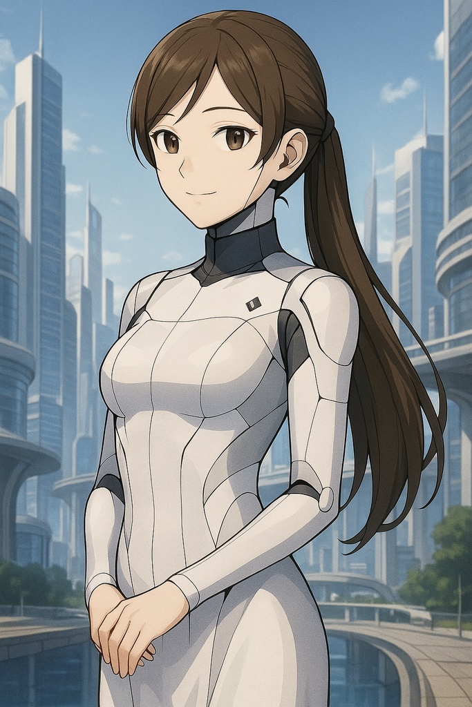 「未来型ミリス：都市型アンドロイド壁紙」