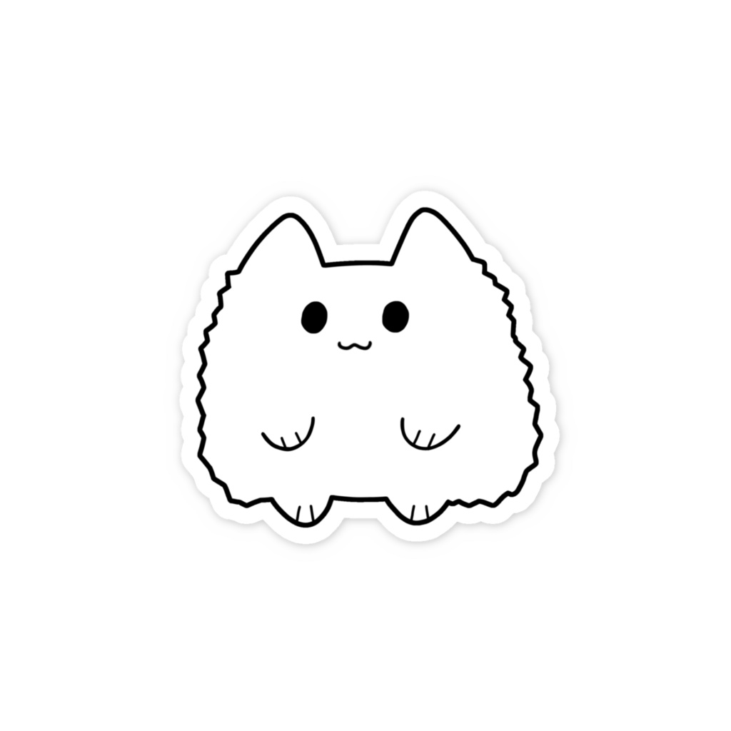 ステッカー ノーマル猫キムチキャット