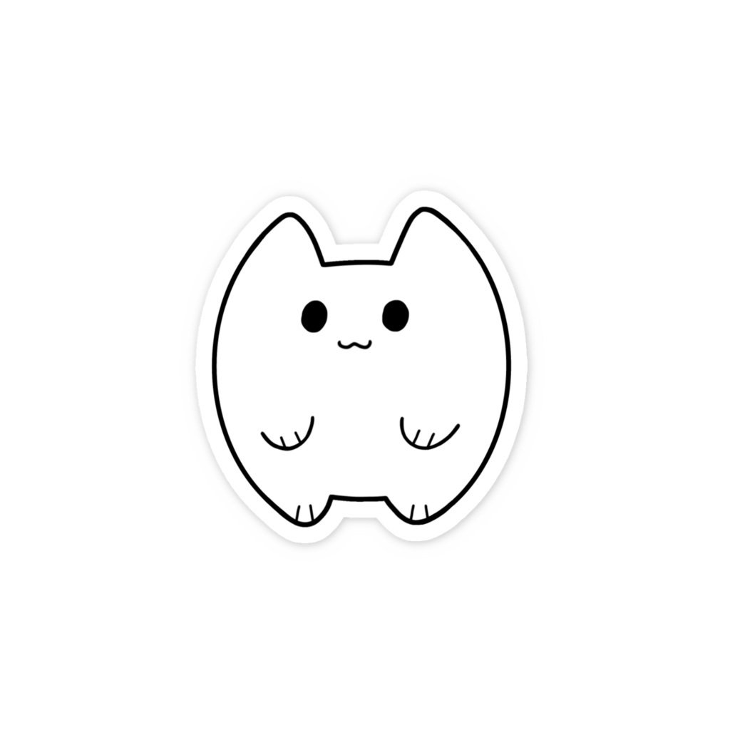 ステッカー 丸刈りキムチキャット
