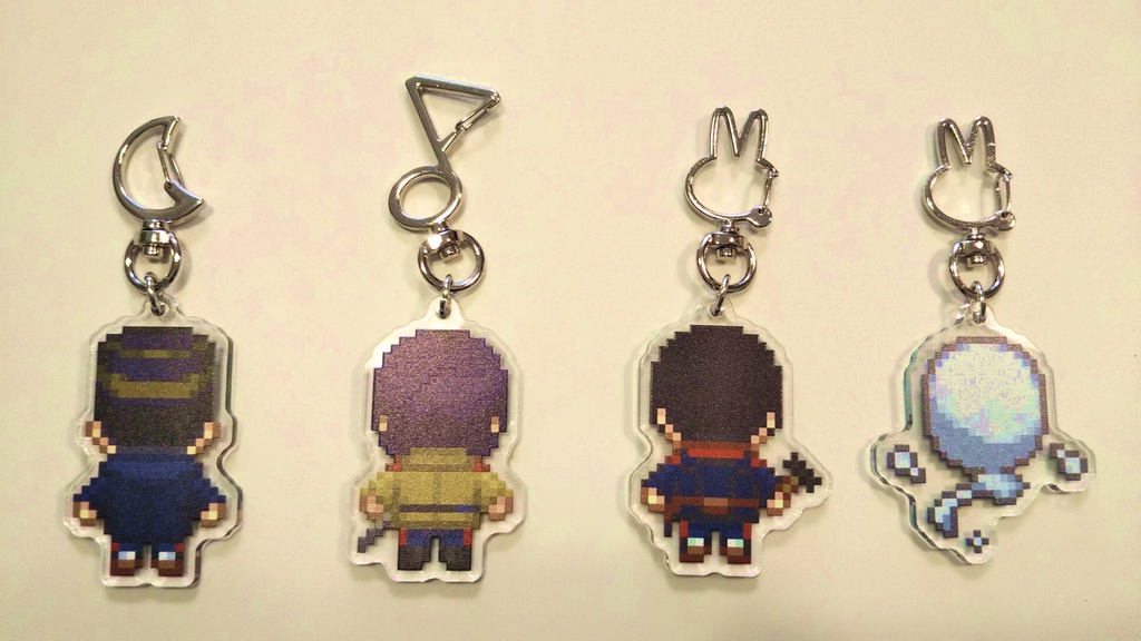 ドット絵アクリルキーホルダー 12種