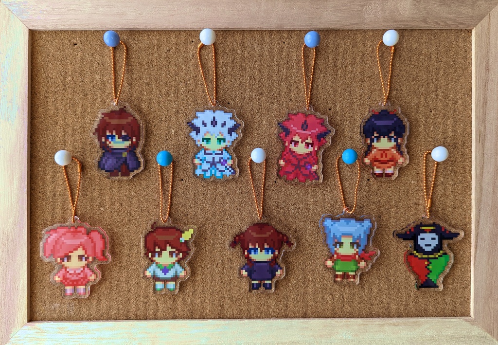 FF:Uドット絵アクリルキーホルダー 9種