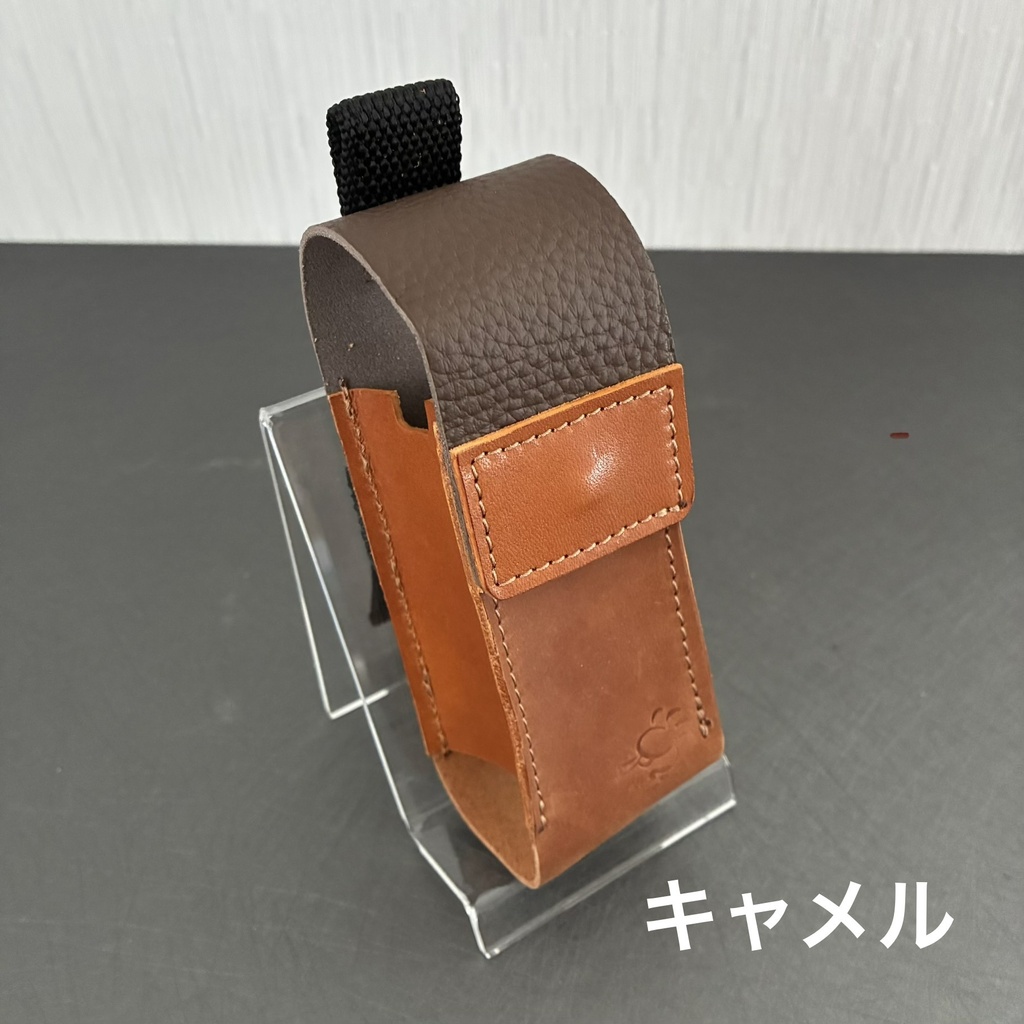革のコインシリンダーケースS|100円500円兼用「革工房ここづくり」