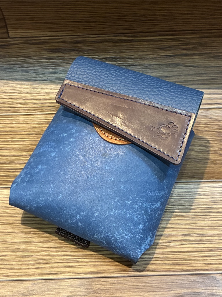 革のコインシリンダーケースＤ１００円・５００円兼用「革工房ここづくり」