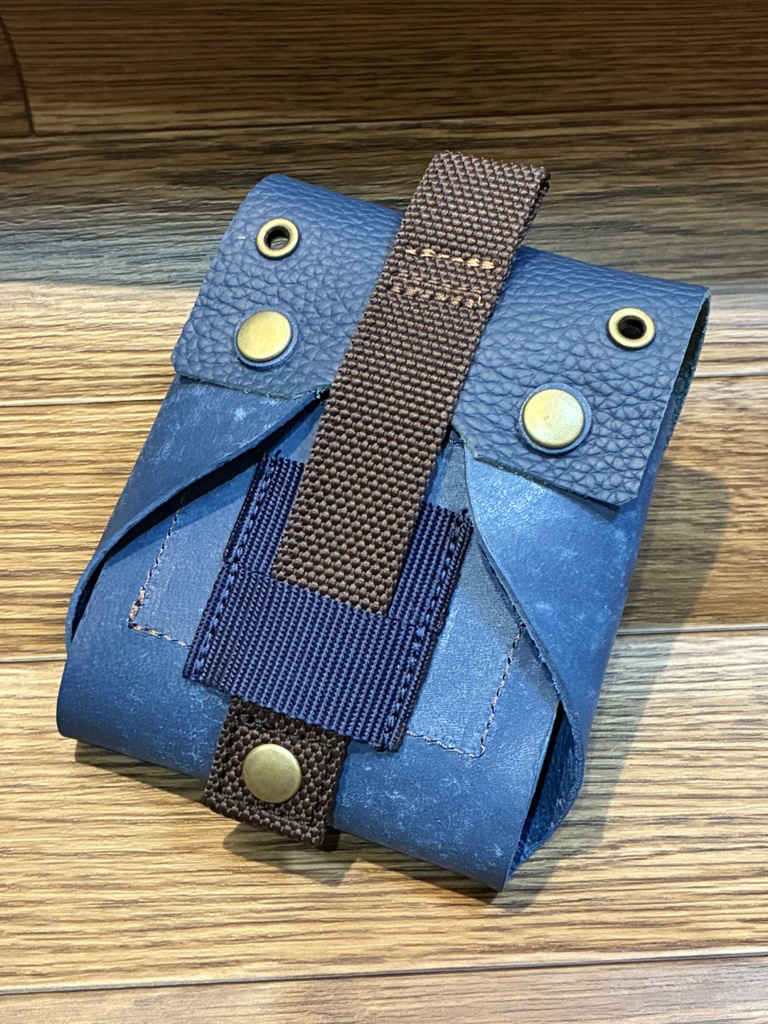 革のコインシリンダーケースD100円・500円兼用「革工房ここづくり」