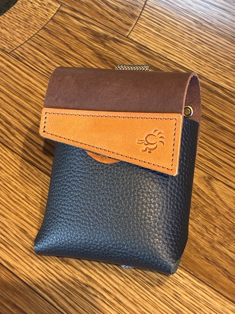 革のコインシリンダーケースD100円・500円兼用「革工房ここづくり」