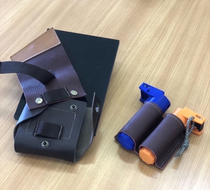 革のコインシリンダーケースD100円・500円兼用「革工房ここづくり」