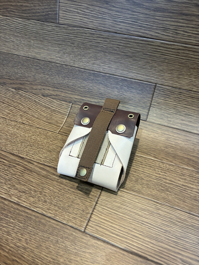 革のコインシリンダーケースD100円・500円兼用「革工房ここづくり」