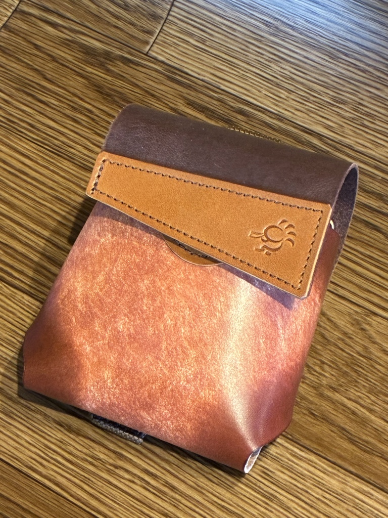 革のコインシリンダーケースD100円・500円兼用「革工房ここづくり」