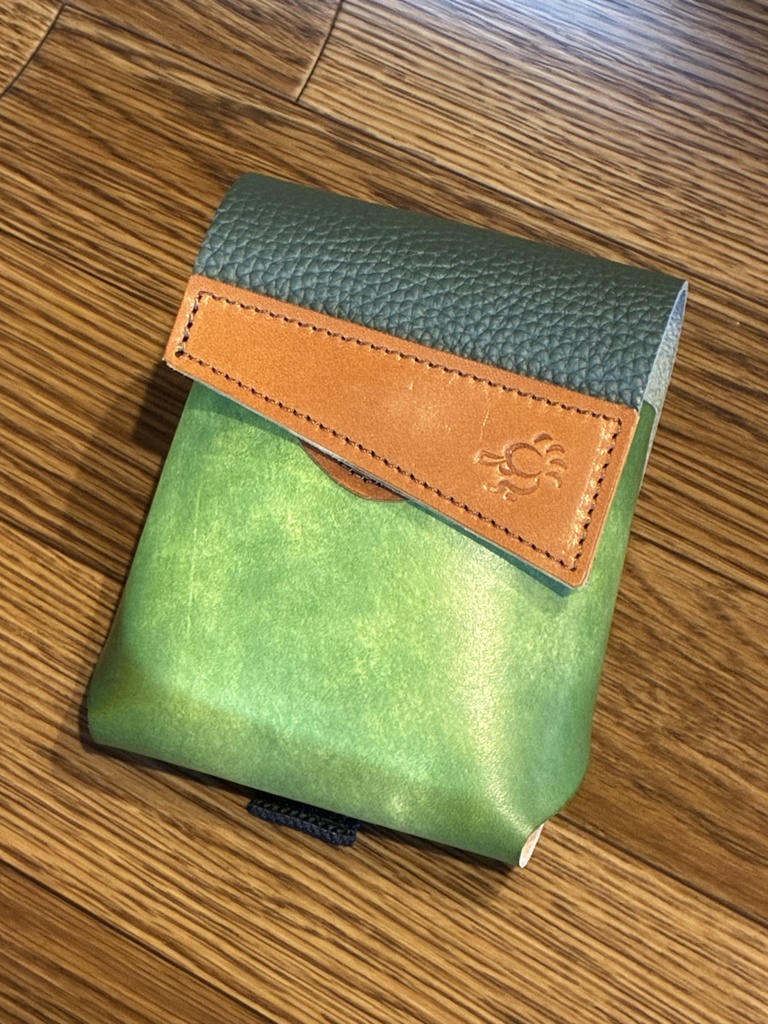 革のコインシリンダーケースD100円・500円兼用「革工房ここづくり」