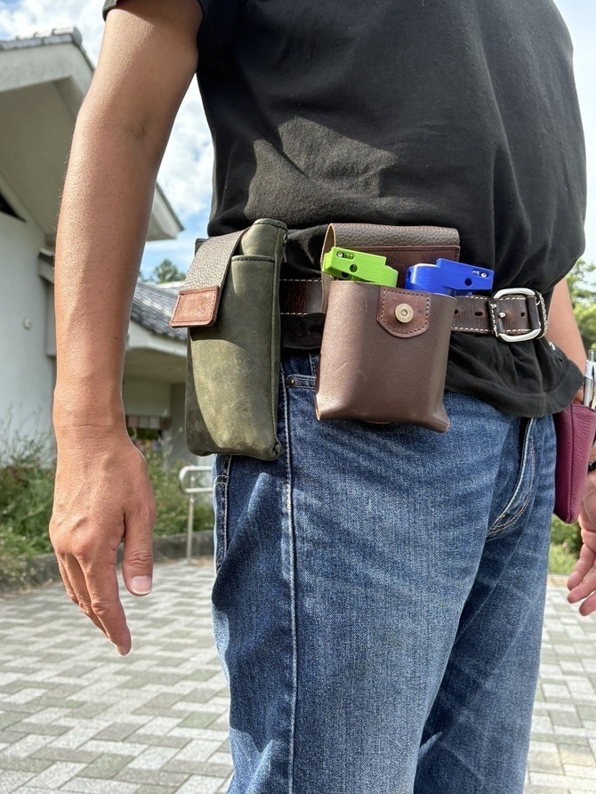 革のマネーホルダーケース|開閉マグネット式|マネーホルダーSFD兼用「革工房ここづくり」