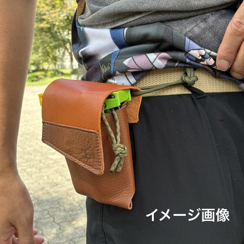 革のコインシリンダーケースD「Lベージュ×Lベージュ」柔らかい革100円・500円兼用「革工房ここづくり」