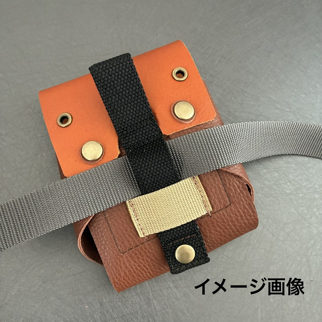 革のコインシリンダーケースD「ブラウン×ブラウン」柔らかい革100円・500円兼用「革工房ここづくり」