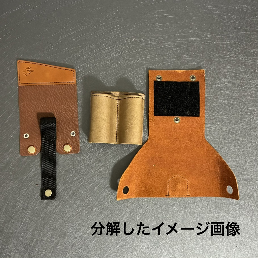 革のコインシリンダーケースD「ブラウン×ブラウン」柔らかい革100円・500円兼用「革工房ここづくり」