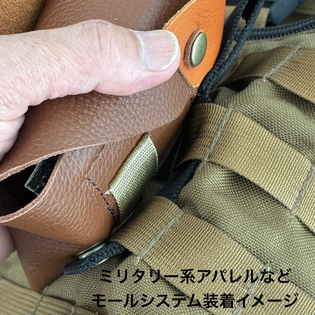 革のコインシリンダーケースD「ブラウン×ブラウン」柔らかい革100円・500円兼用「革工房ここづくり」