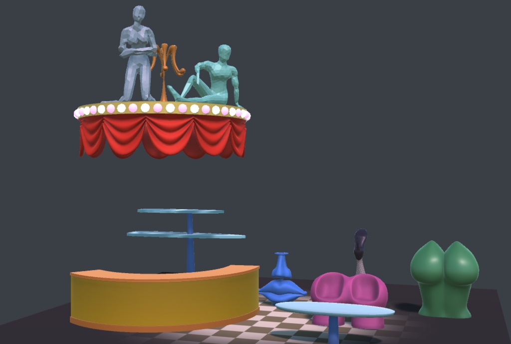 オカマバーの家具【VR向け 3Dモデル】