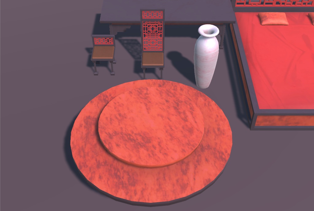 中華飯店の家具【VR向け 3Dモデル】