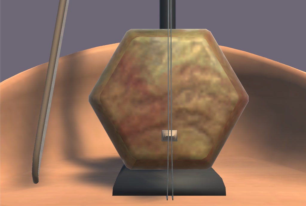 二胡【VR向け 3Dモデル】