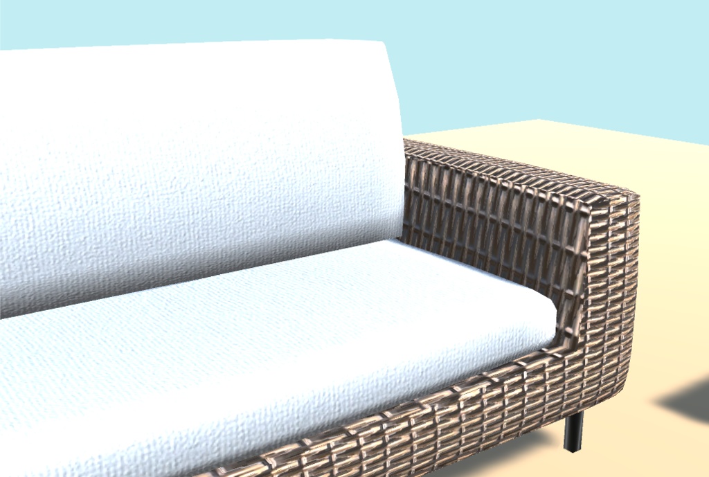 リゾートの家具1【VR向け 3Dモデル】