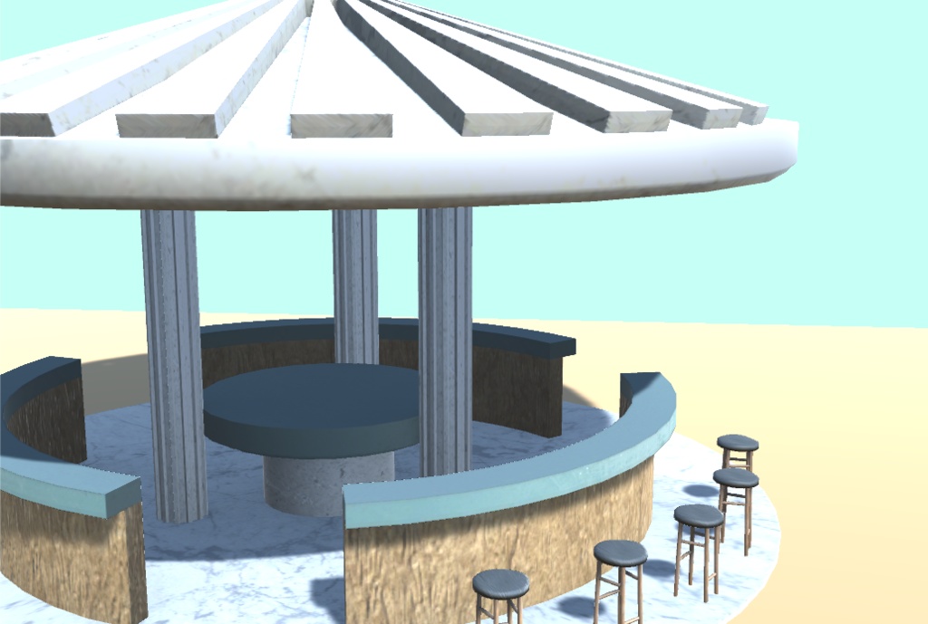 リゾートの家具2【VR向け 3Dモデル】