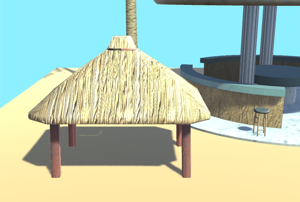 リゾートの家具2【VR向け 3Dモデル】