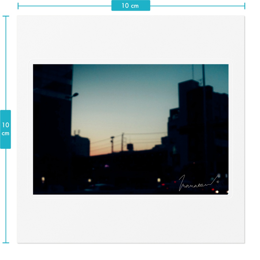 あの日の想い出写真 クリアステッカー