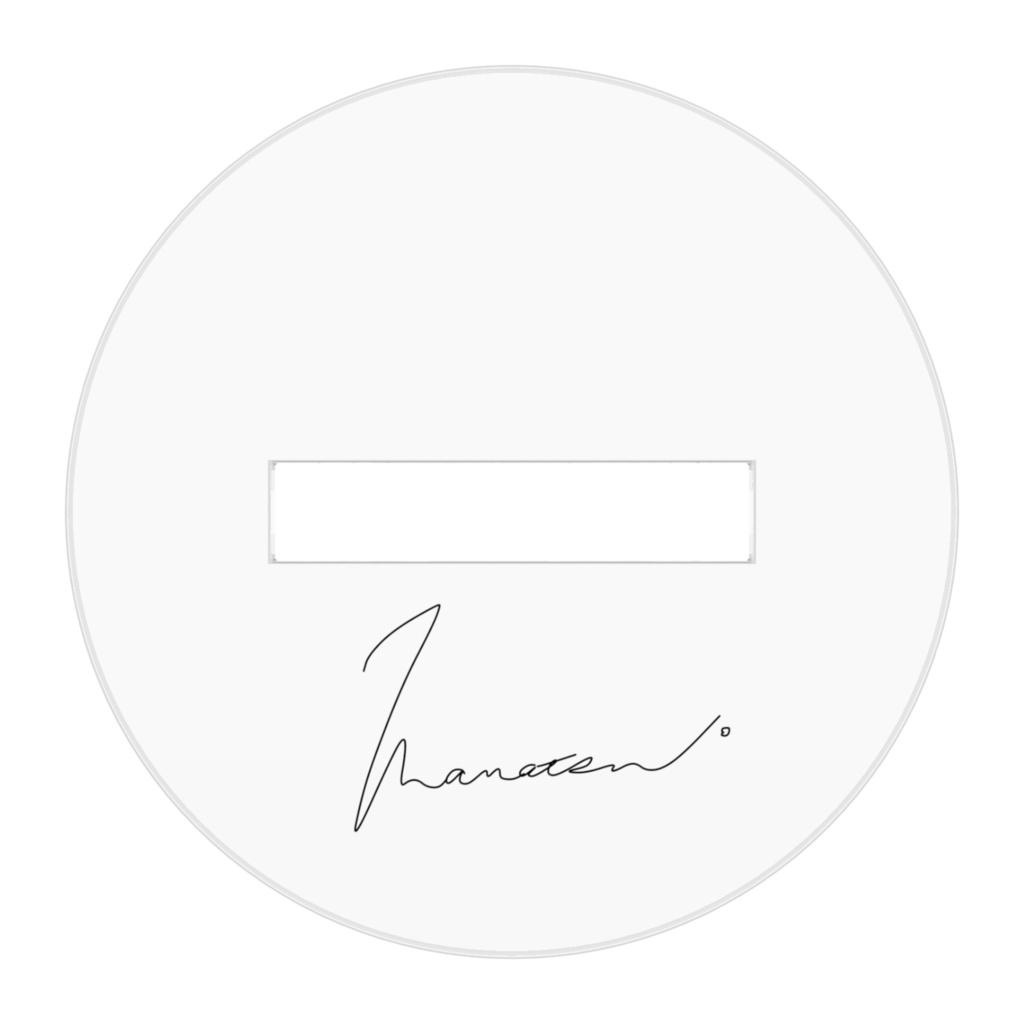 サックス吹きmanatsu。アクリルスタンド(台座サインver.)